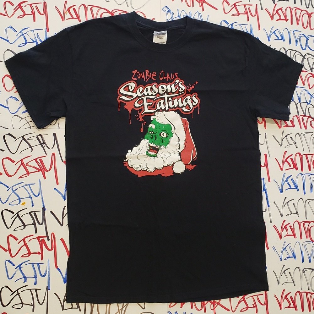 Zombie Claus T Shirt Medium